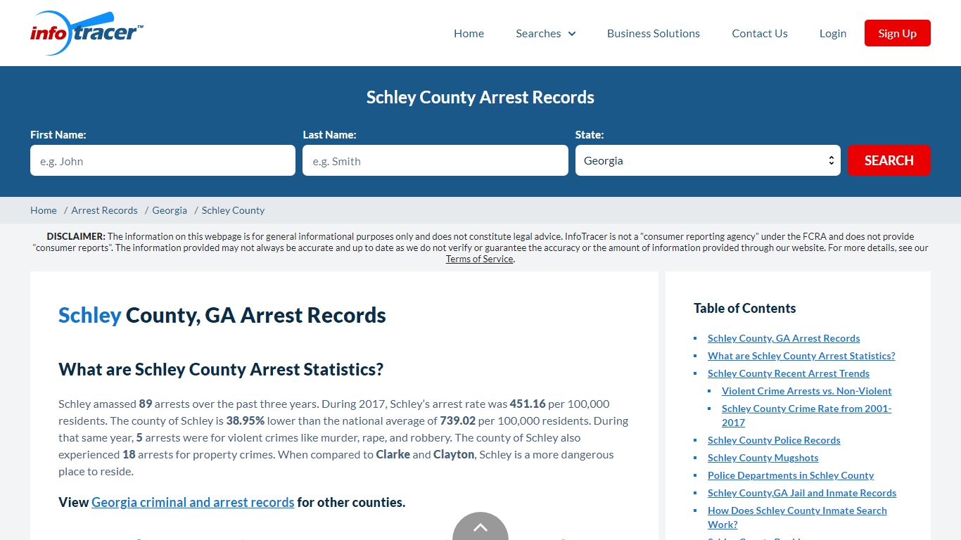 Schley County, GA Arrests, Mugshots & Jail Records - InfoTracer